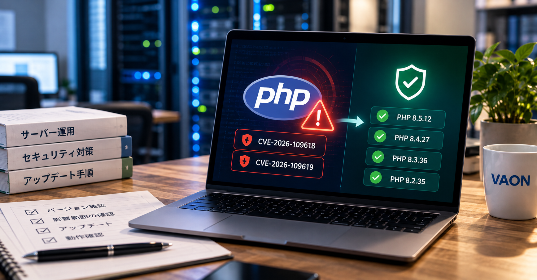 Critical PHP Vulnerabilities: How VAON Responded, and Update Support Now Available