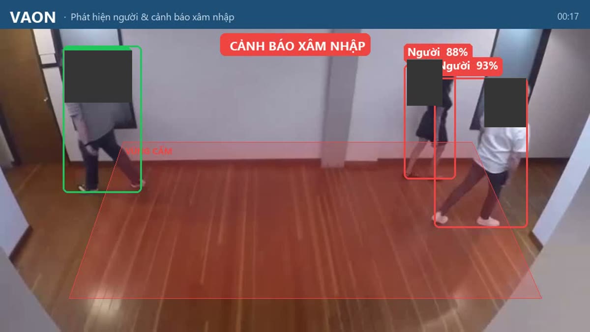 VAON Case Studies: Real-time restricted-zone intrusion alerts with AI: a no-training-required PoC at 88-93% confidence